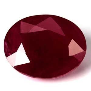 Loose Ruby Gemstone - GIA Oval 3.77ct Red SI (1 of 1)