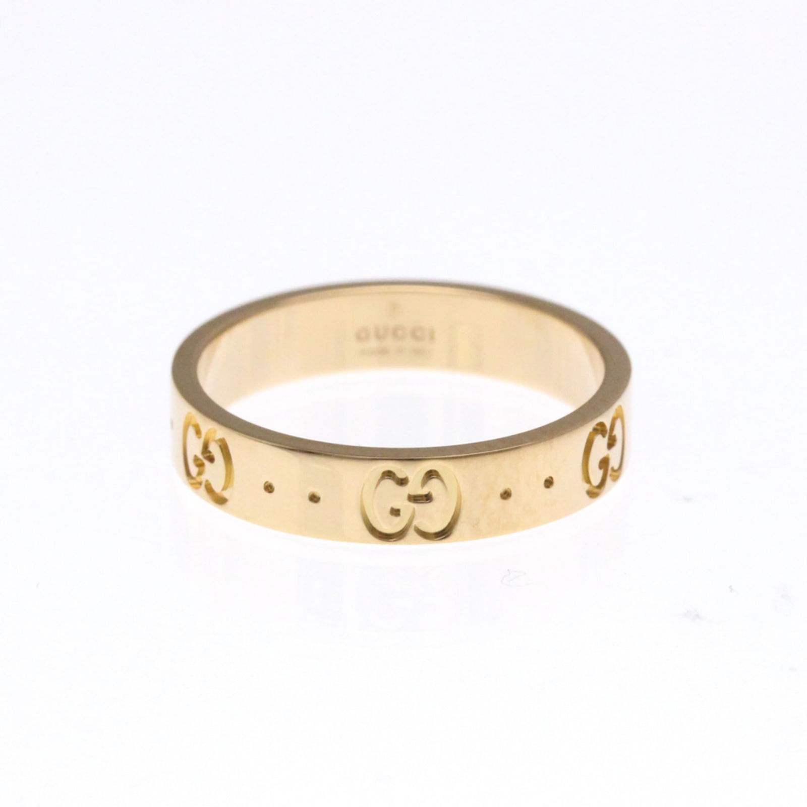 (18K) Gucci Band Ring Pink Gold (1 of 9)
