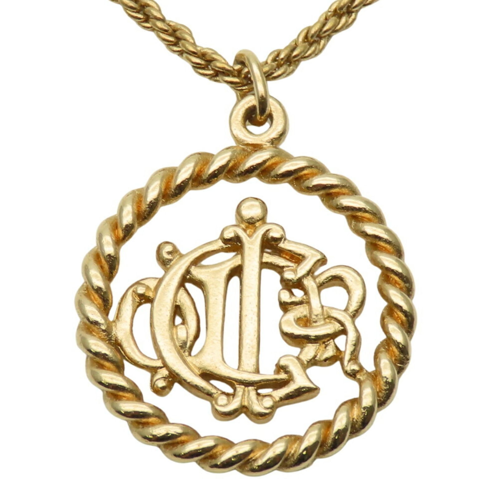 Women's Christian Dior Necklace Emblem Metal Gold GP Plated: Women's Christian Dior Necklace Emblem Metal Gold GP Plated This listing features Women's Christian Dior Necklace Emblem Metal Gold GP Plated. Item specifics are provided below. Item Specifics: Brand: