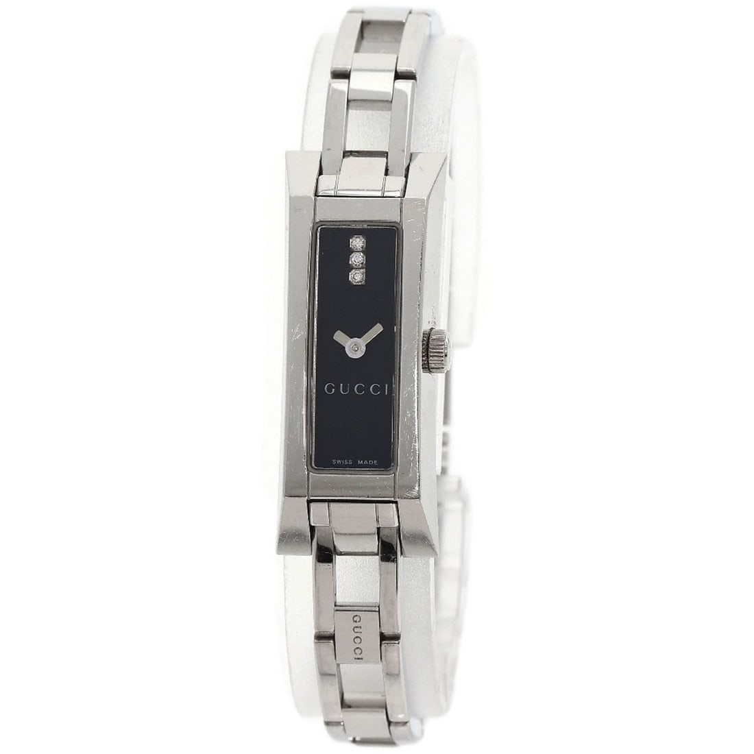 Steel GUCCI Square Face 3P Diamond Watches 110 Stainless Steel/ Stainless: Steel GUCCI Square Face 3P Diamond Watches 110 Stainless Steel/ Stainless This listing features Steel GUCCI Square Face 3P Diamond Watches 110 Stainless Steel/ Stainless. Item specifics are provided b