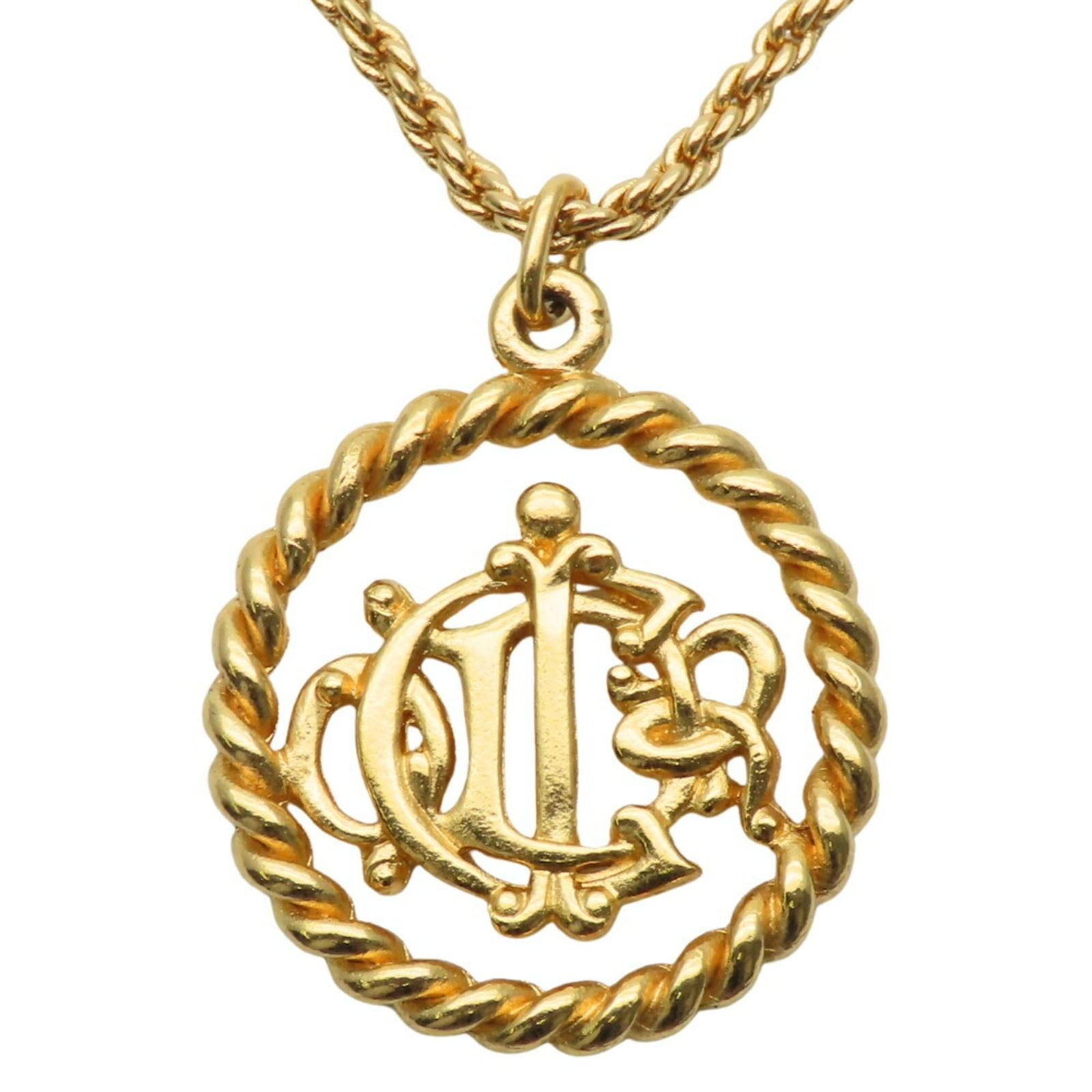 Women's Christian Dior Necklace Emblem Metal Gold GP Plated: Women's Christian Dior Necklace Emblem Metal Gold GP Plated This listing features Women's Christian Dior Necklace Emblem Metal Gold GP Plated. Item specifics are provided below. Item Specifics: Brand: