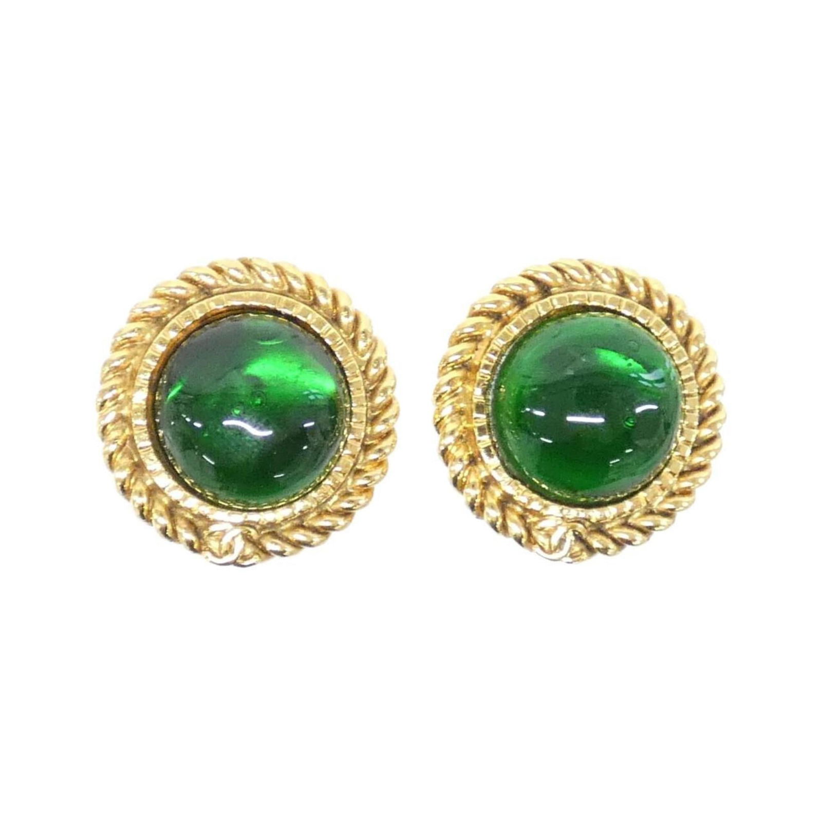 Earrings Chanel Clip: Earrings Chanel Clip This listing features Earrings Chanel Clip. Item specifics are provided below. Item Specifics: Brand: Chanel Type: Clip Earrings Gender: Women Color: Gold, Green Size (Hxwxd): 27.