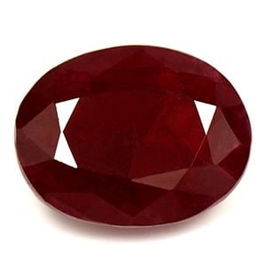 Loose Ruby Gemstone - GIA Oval 3.17ct Red SI (1 of 1)