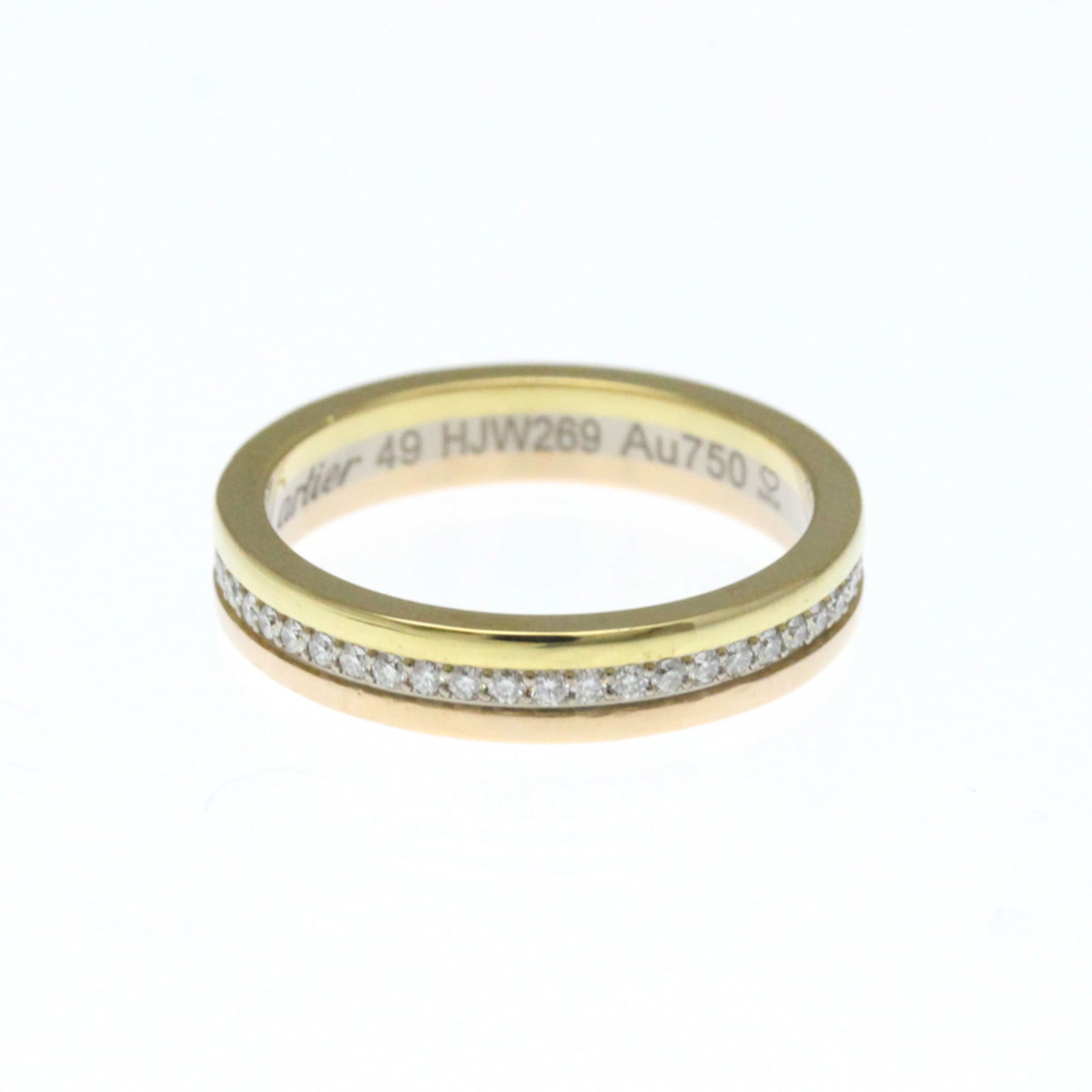 Yellow Gold (18K) - Cartier Band Ring Pink Gold (18K) - White Gold (18K): Yellow Gold (18K) - Cartier Band Ring Pink Gold (18K) - White Gold (18K) This listing features Yellow Gold (18K) - Cartier Band Ring Pink Gold (18K) - White Gold (18K). Item specifics are provided bel