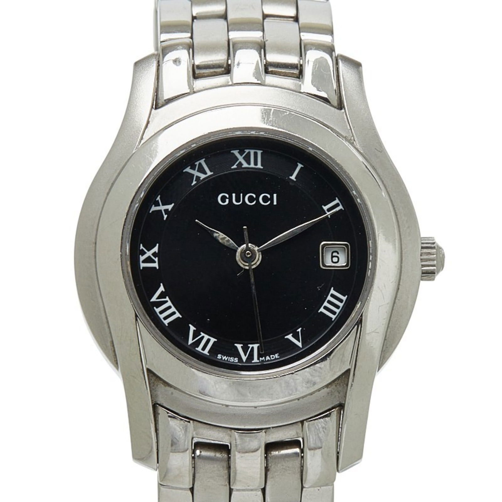 Wristwatch Gucci: Wristwatch Gucci This listing features Wristwatch Gucci. Item specifics are provided below. Item Specifics: Brand: Gucci Type: Wristwatch Gender: Women Display: Analog Material (Case): Stainless Steel