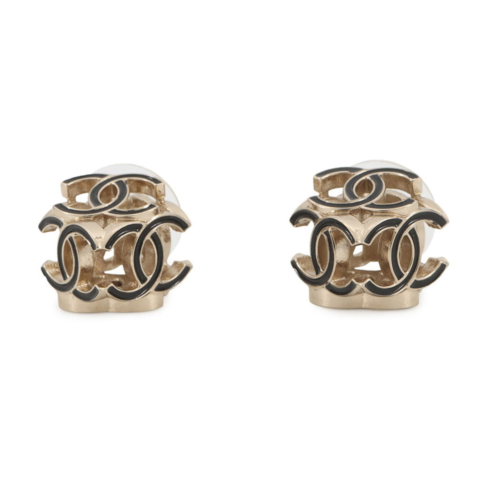 Earrings Chanel Stud: Earrings Chanel Stud This listing features Earrings Chanel Stud. Item specifics are provided below. Item Specifics: Brand: Chanel Type: Stud Earrings Gender: Women Finish: Gold Plated Color: Black, Ch