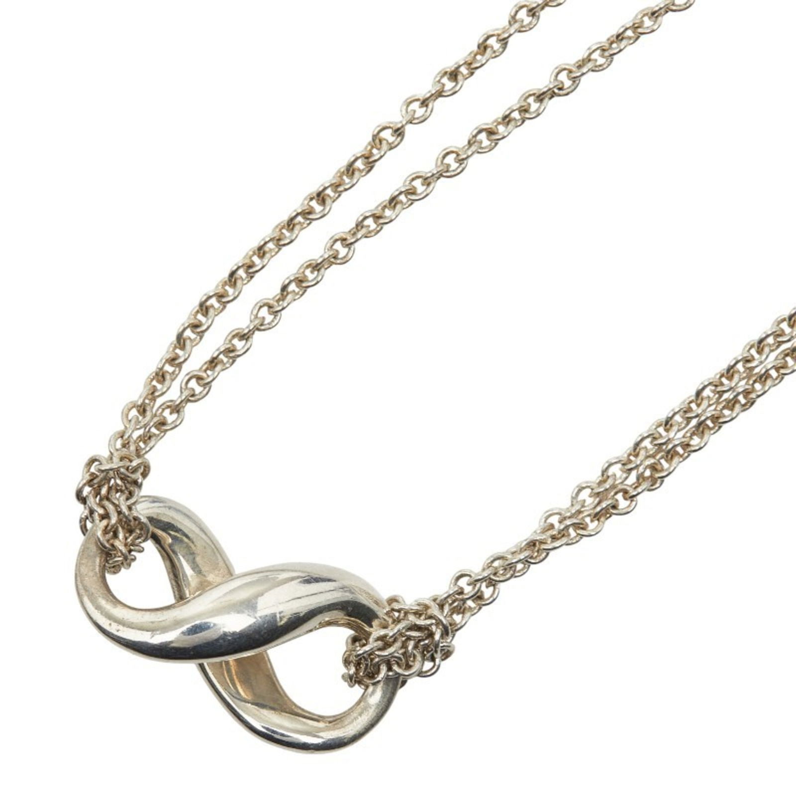 Women's - Tiffany & Co. Infinity Necklace - Double Chain - SV925 Silver: Women's - Tiffany & Co. Infinity Necklace - Double Chain - SV925 Silver This listing features Women's - Tiffany & Co. Infinity Necklace - Double Chain - SV925 Silver. Item specifics are provided below