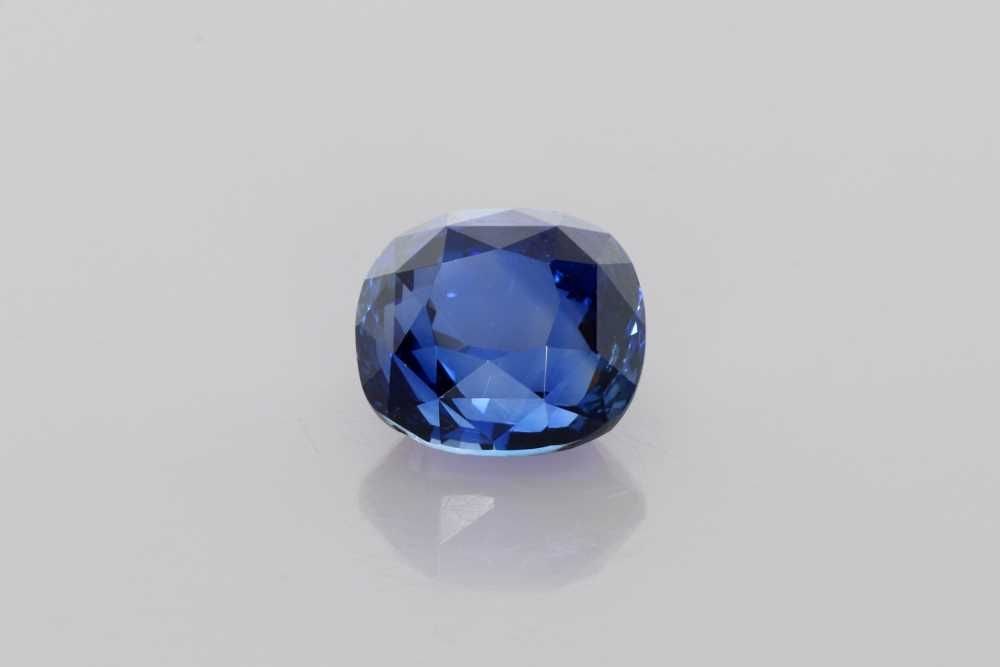 Loose Sapphire Gemstone - Cushion 2.61ct Blue EC: Loose Sapphire Gemstone - Cushion 2.61ct Blue EC This listing features Loose Sapphire Gemstone - Cushion 2.61ct Blue EC. Item specifics are provided below. Item Specifics: Type: Sapphire Carat: 2.61