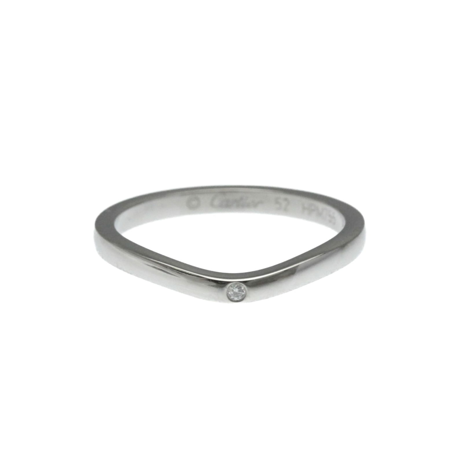 Platinum Cartier Band Ring - 2
