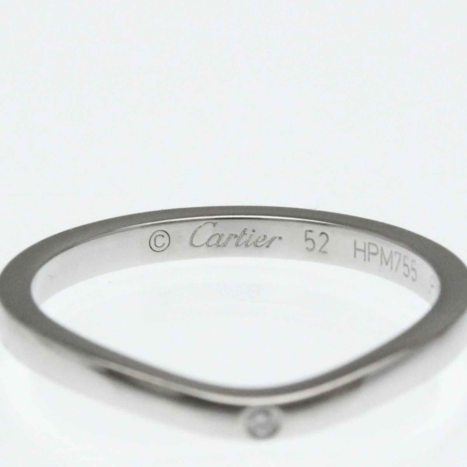 Platinum Cartier Band Ring - 5