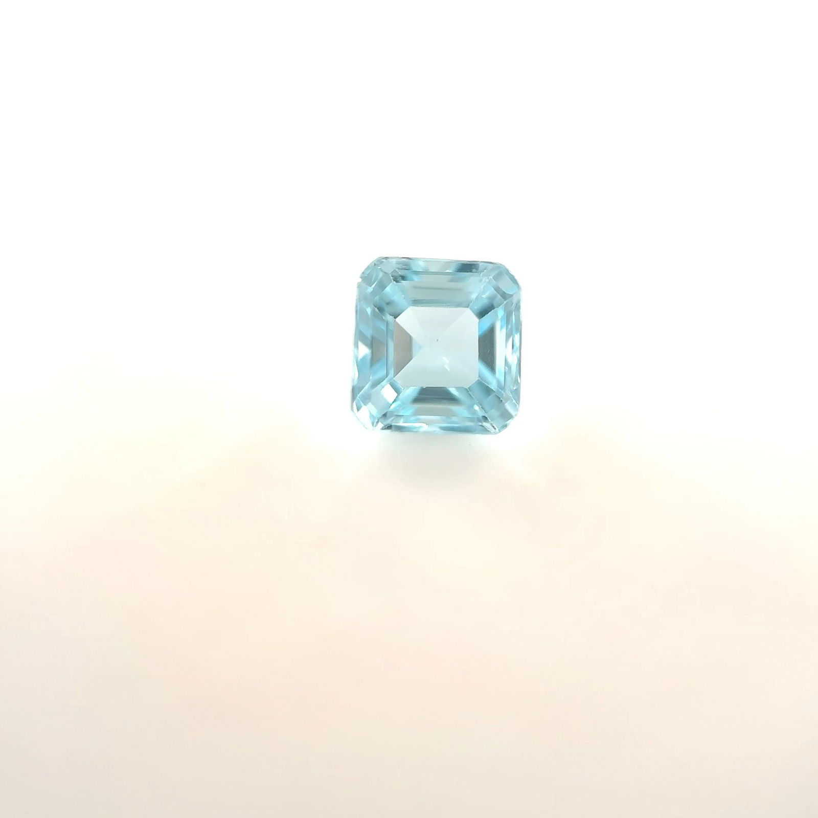 Loose Aquamarine Gemstone - Asscher 1.02ct Blue EC (1 of 1)