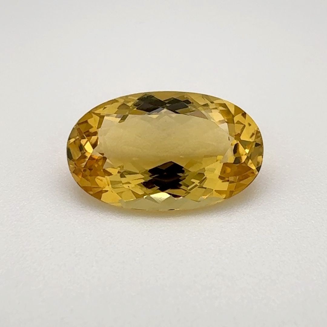 Loose Beryl Gemstone - Oval 4.125ct Yellow EC (1 of 1)