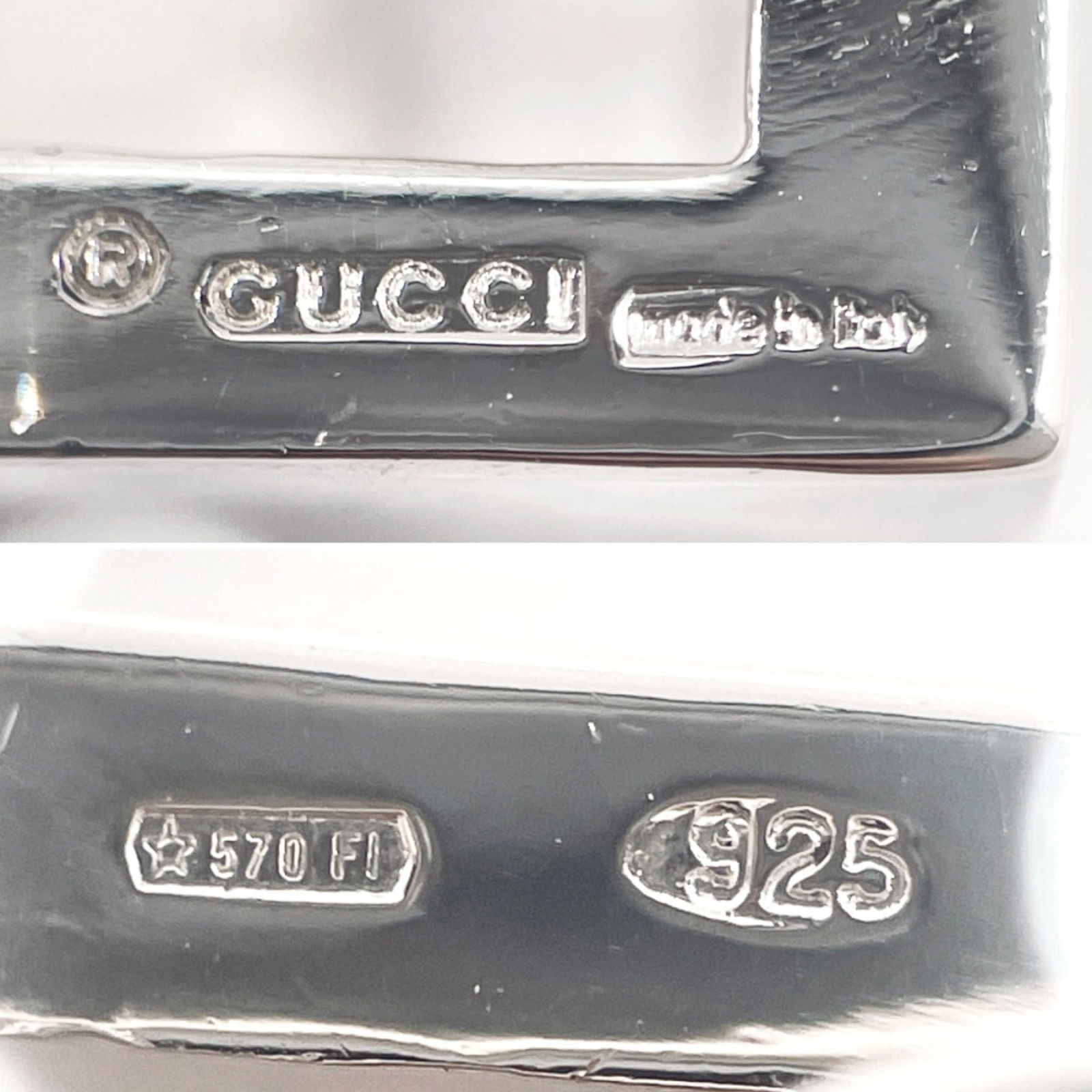 925 Gucci Stud Earrings Silver - 7