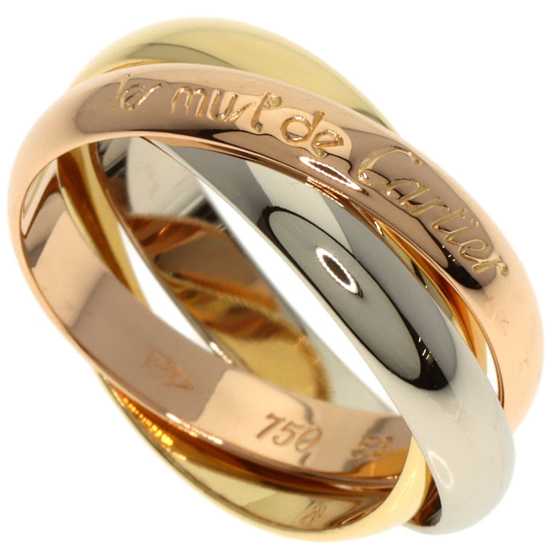 Gold CARTIER Trinity #52 Ring K18 Yellow Gold K18 White: Gold CARTIER Trinity #52 Ring K18 Yellow Gold K18 White This listing features Gold CARTIER Trinity #52 Ring K18 Yellow Gold K18 White. Item specifics are provided below. Item Specifics: Brand: CARTIER