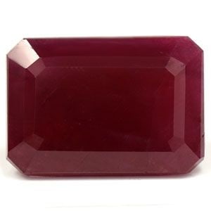 Loose Ruby Gemstone - GIA Emerald 4.14ct Red SI (1 of 1)