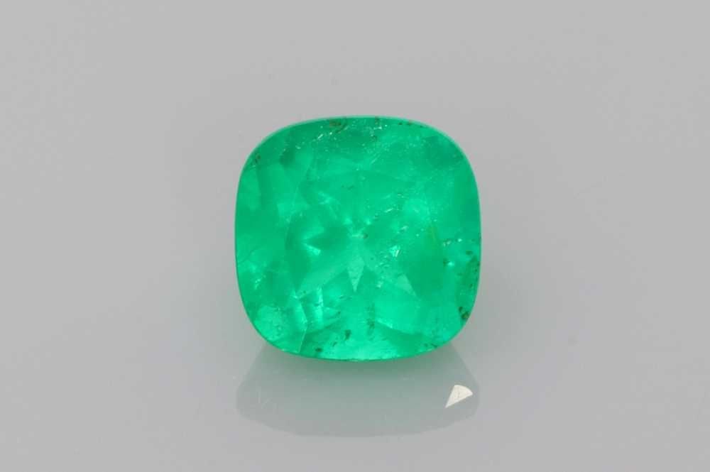Loose Emerald Gemstone - Cushion 1.12ct Green SI (1 of 1)