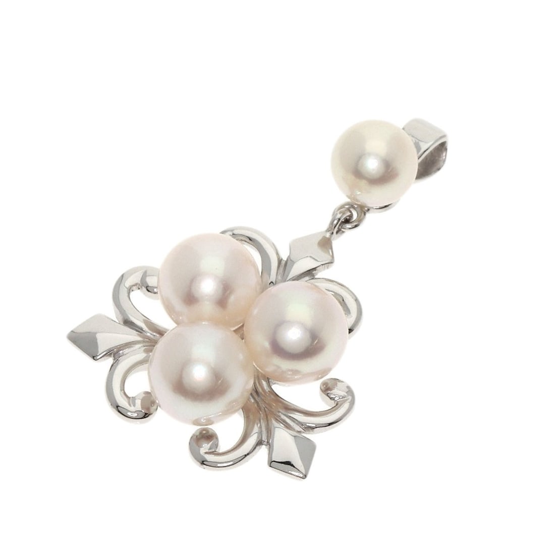 Gold MIKIMOTO Pearl Pendant top K14 White (1 of 3)