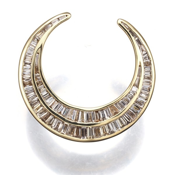 Gold Diamond 0.74Ct Moon Baguette-Cut Pendant 18K 750 Yellow: Gold Diamond 0.74Ct Moon Baguette-Cut Pendant 18K 750 Yellow This listing features Gold Diamond 0.74Ct Moon Baguette-Cut Pendant 18K 750 Yellow. Item specifics are provided below. Item Specifics: Meta