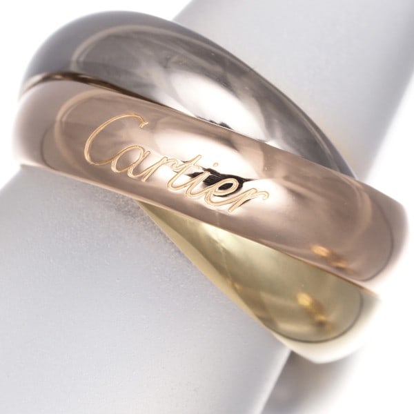 Gold Cartier Ring Trinity 3Color Xl Eu48 18K 750 Yellow White Rose: Gold Cartier Ring Trinity 3Color Xl Eu48 18K 750 Yellow White Rose This listing features Gold Cartier Ring Trinity 3Color Xl Eu48 18K 750 Yellow White Rose. Item specifics are provided below. Item Spe