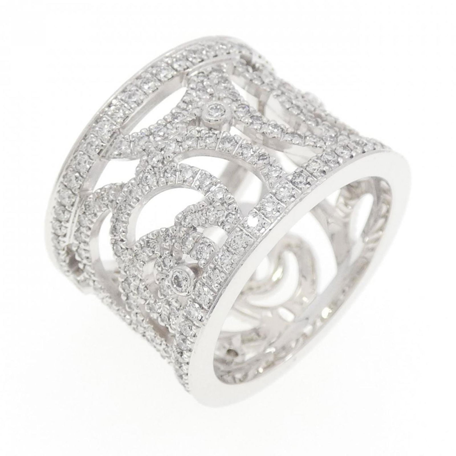 (18K) Chanel Band Ring White Gold (1 of 5)