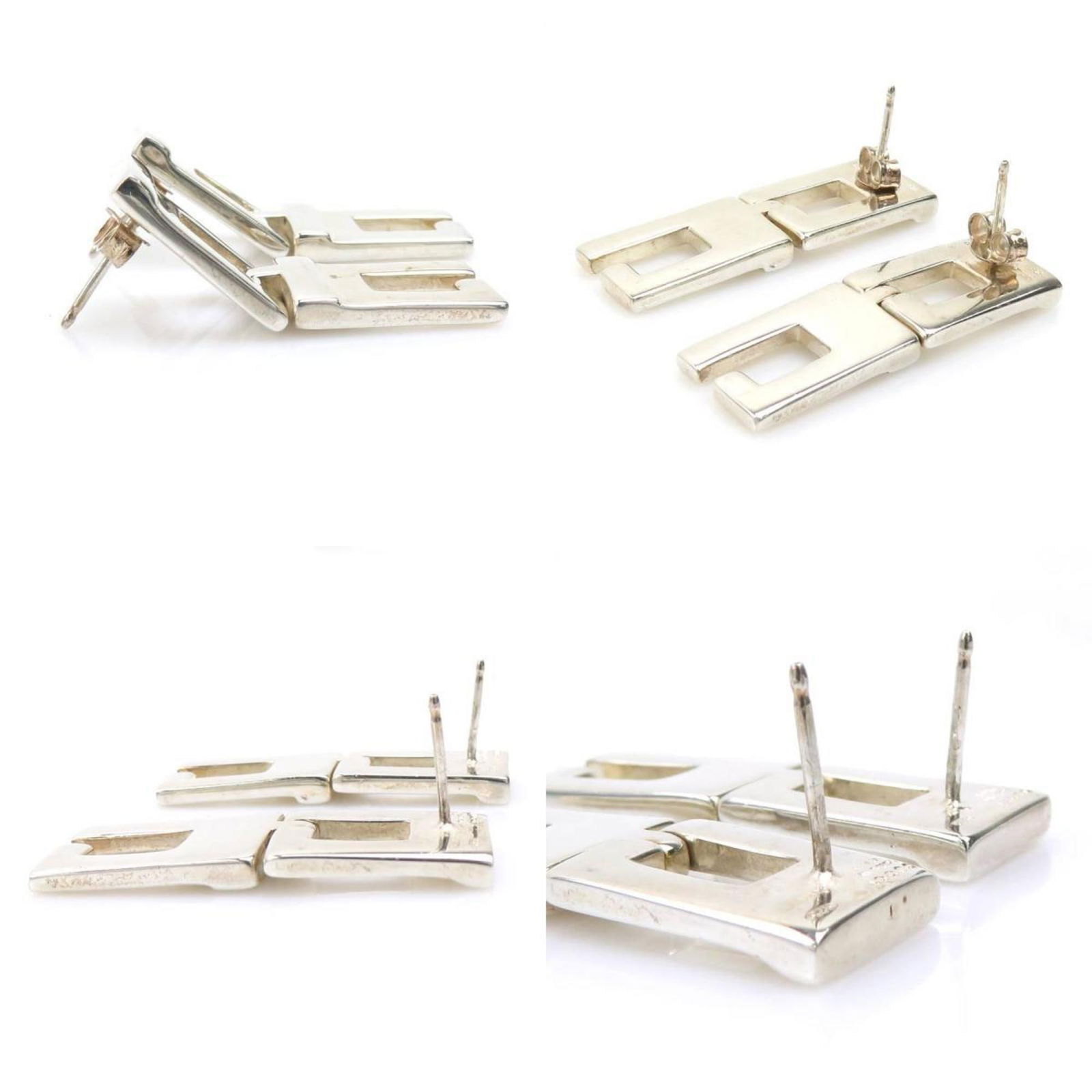 925 Gucci Stud Earrings Silver - 4