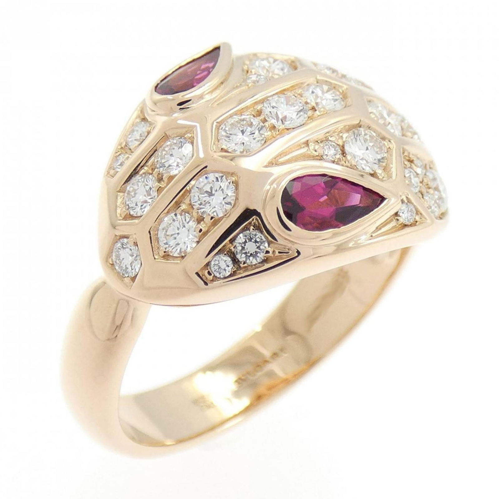 (18K) Bvlgari Band Ring Pink Gold: (18K) Bvlgari Band Ring Pink Gold This listing features (18K) Bvlgari Band Ring Pink Gold. Item specifics are provided below. Item Specifics: Brand: Bvlgari Type: Band Ring Gender: Women Material: Pin