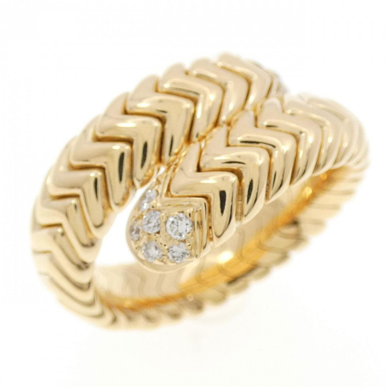 (18K) Bvlgari Band Ring Yellow Gold (1 of 5)
