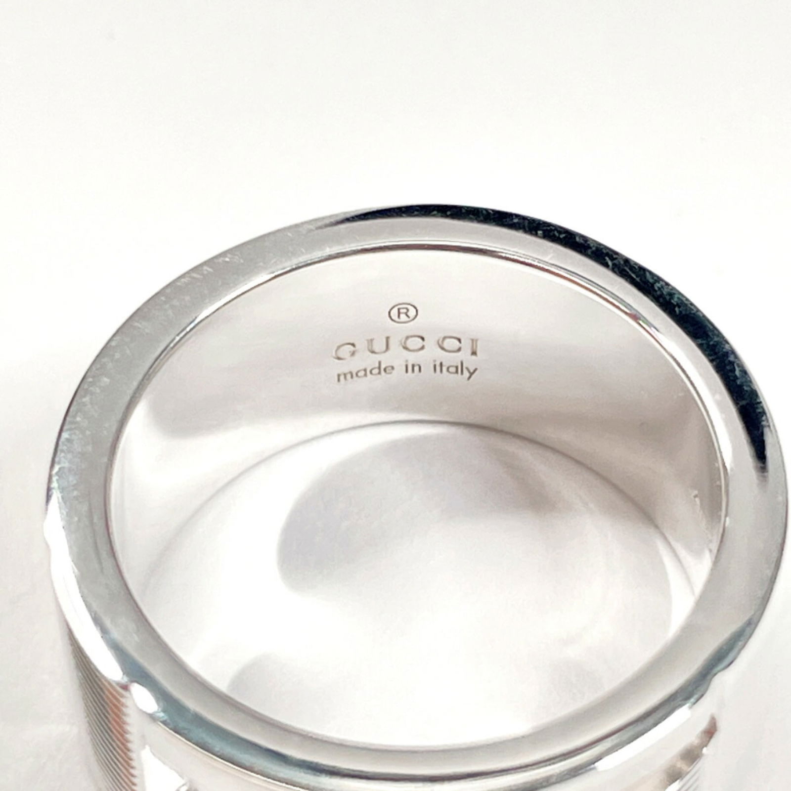 Silver Gucci Band Ring - 3