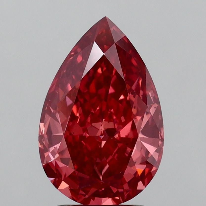 Loose Lab Diamond - IGI Pear 3.06ct Fancy Vivid Brownish Pink VS2 (1 of 1)