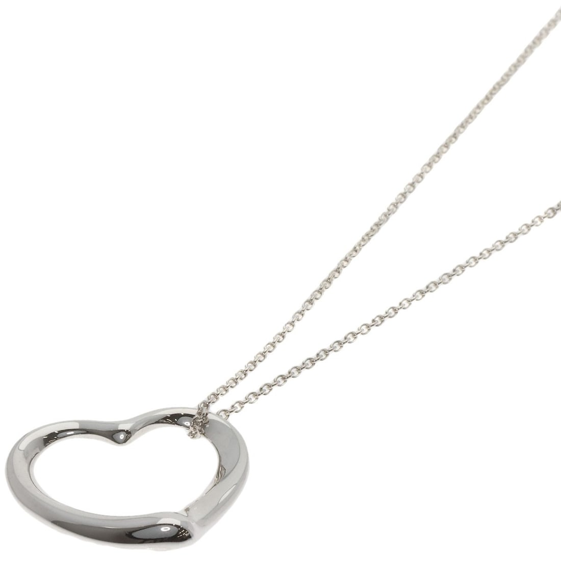 Silver TIFFANY&Co. Open Heart Medium Long Necklace: Silver TIFFANY&Co. Open Heart Medium Long Necklace This listing features Silver TIFFANY&Co. Open Heart Medium Long Necklace. Item specifics are provided below. Item Specifics: Brand: TIFFANY&Co. Style
