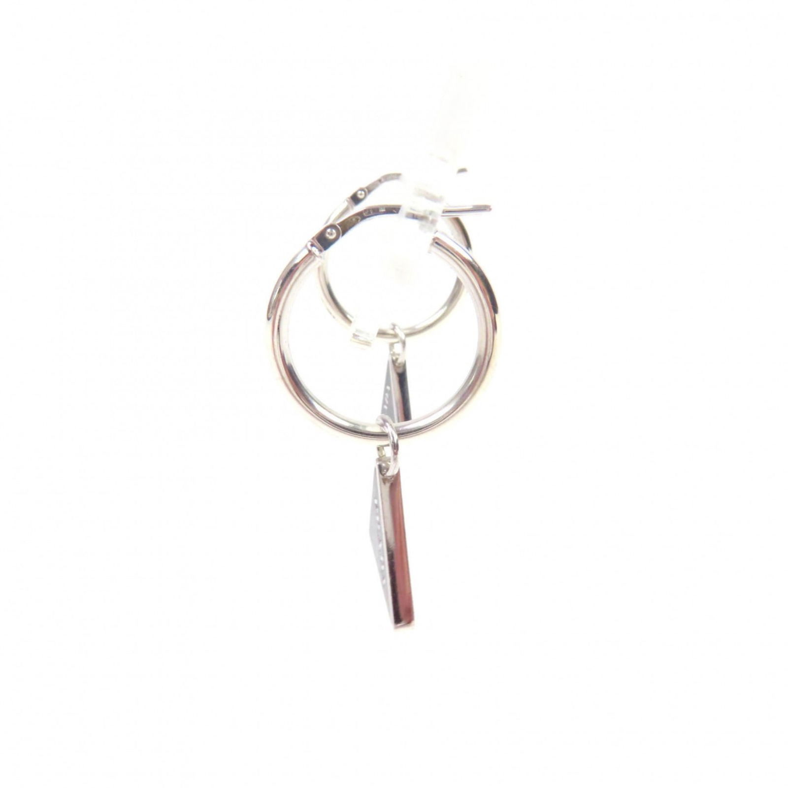 925 Prada Stud Earrings Silver - 2