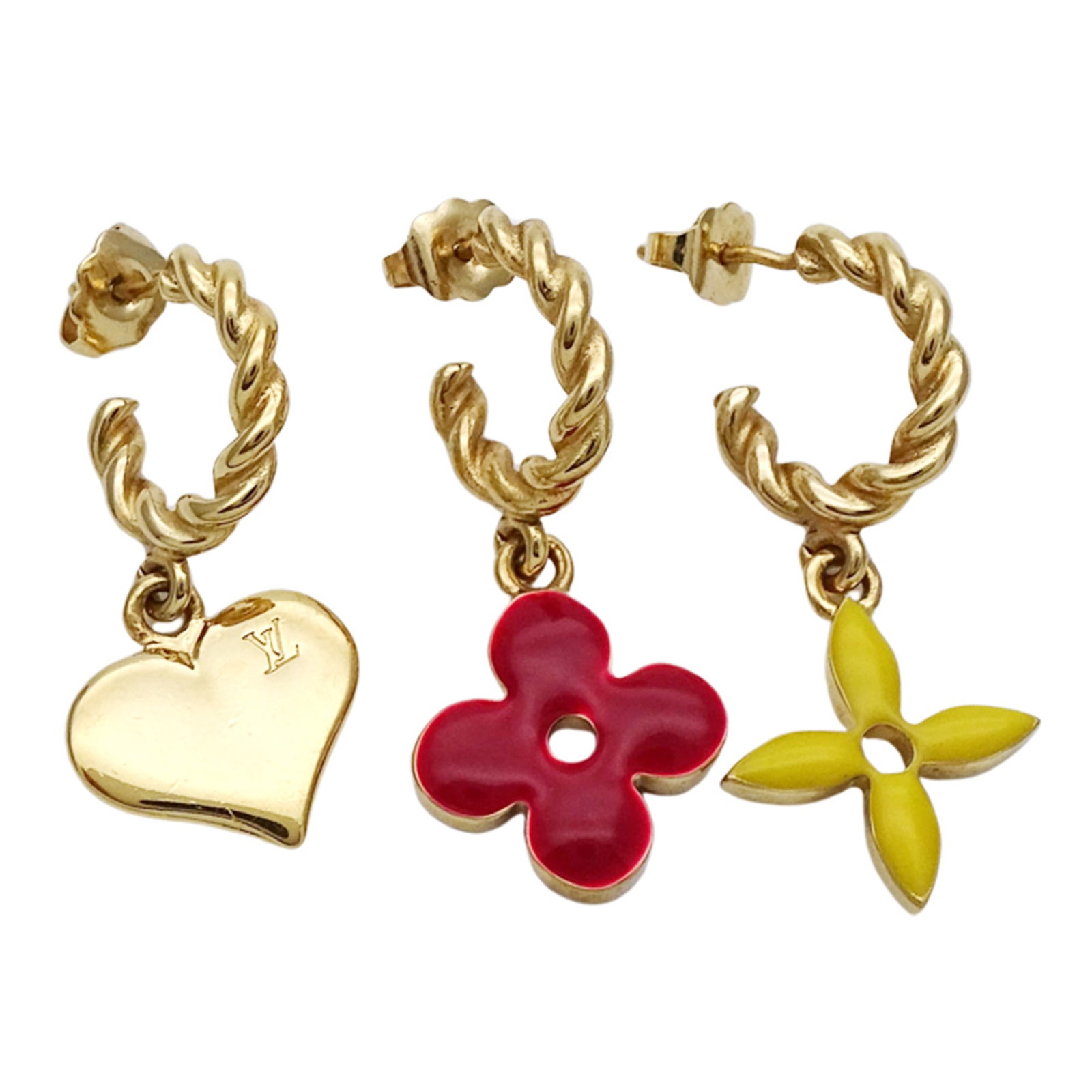 Metal Louis Vuitton Drop Earrings: Metal Louis Vuitton Drop Earrings This listing features Metal Louis Vuitton Drop Earrings. Item specifics are provided below. Item Specifics: Brand: Louis Vuitton Type: Drop Earrings Gender: Women Mat