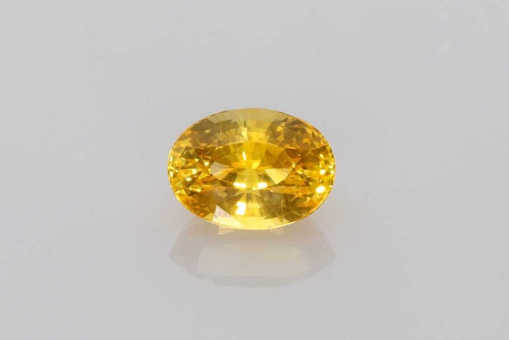 Loose Sapphire Gemstone - Oval 1.63ct Yellow EC (1 of 1)