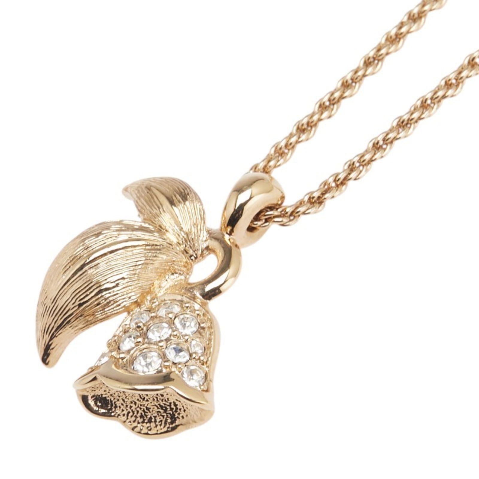 Women Christian Dior Vintage Leaf Bell Motif Necklace with Gold Plated Rhinestones for: Women Christian Dior Vintage Leaf Bell Motif Necklace with Gold Plated Rhinestones for This listing features Women Christian Dior Vintage Leaf Bell Motif Necklace with Gold Plated Rhinestones for. Ite