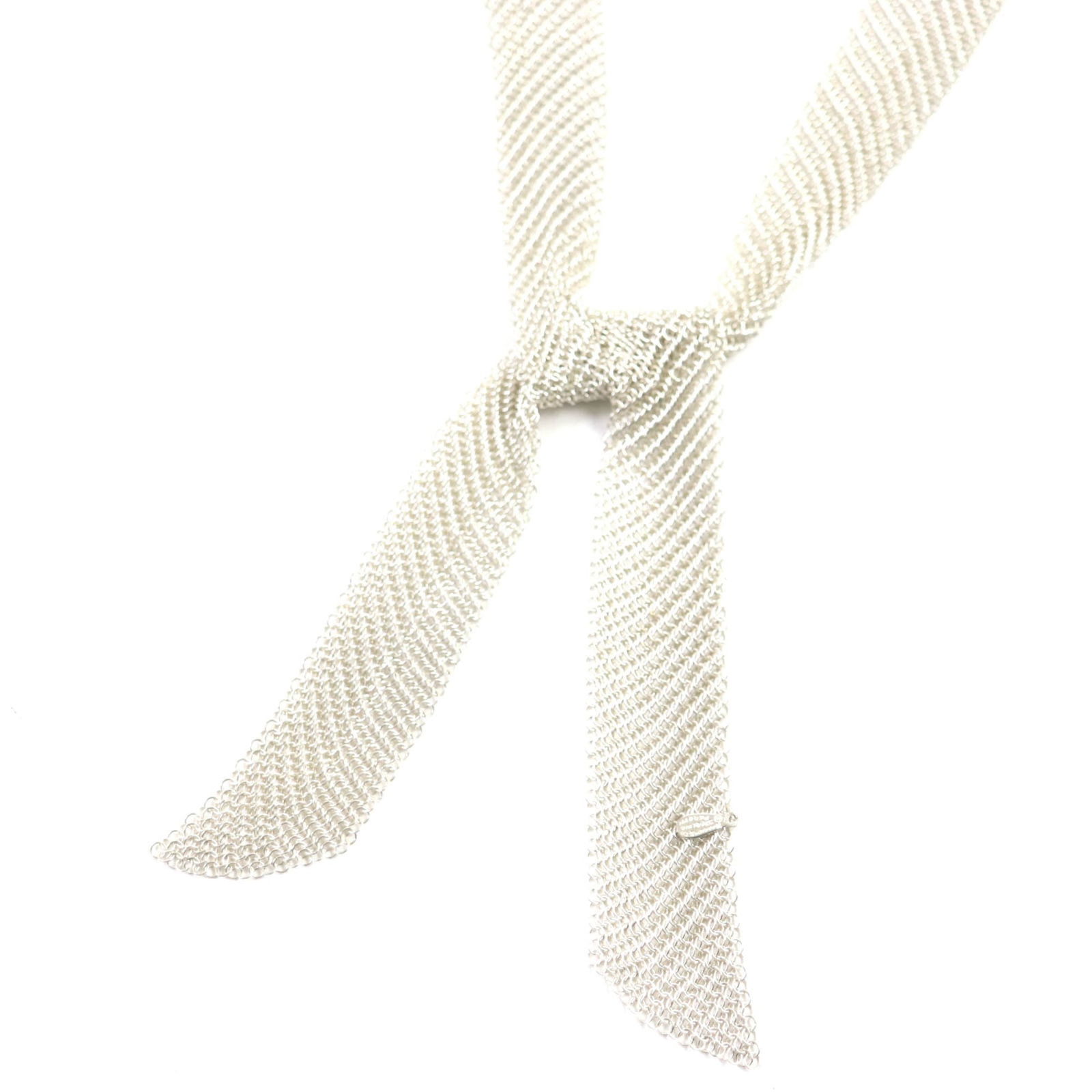 Men's - TIFFANY & Co. Vintage Old Tiffany Mesh Scarf Necklace - SV925 Silver - with Dust Bag -: Men's - TIFFANY & Co. Vintage Old Tiffany Mesh Scarf Necklace - SV925 Silver - with Dust Bag - Weight 103.7g This listing features Men's - TIFFANY & Co. Vintage Old Tiffany Mesh Scarf Necklace - SV925