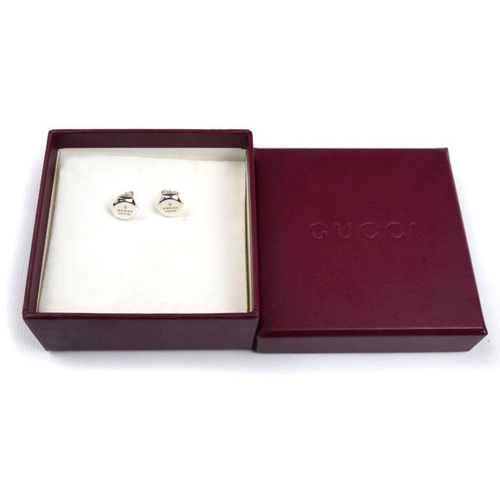 925 Gucci Stud Earrings Silver - 6