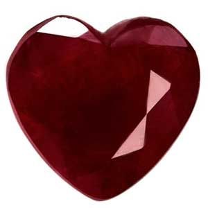 Loose Ruby Gemstone - Heart 1.1ct Red SI: Loose Ruby Gemstone - Heart 1.1ct Red SI This listing features Loose Ruby Gemstone - Heart 1.1ct Red SI. Item specifics are provided below. Item Specifics: Type: Ruby Carat: 1.1 Cut: Faceted Color: Re