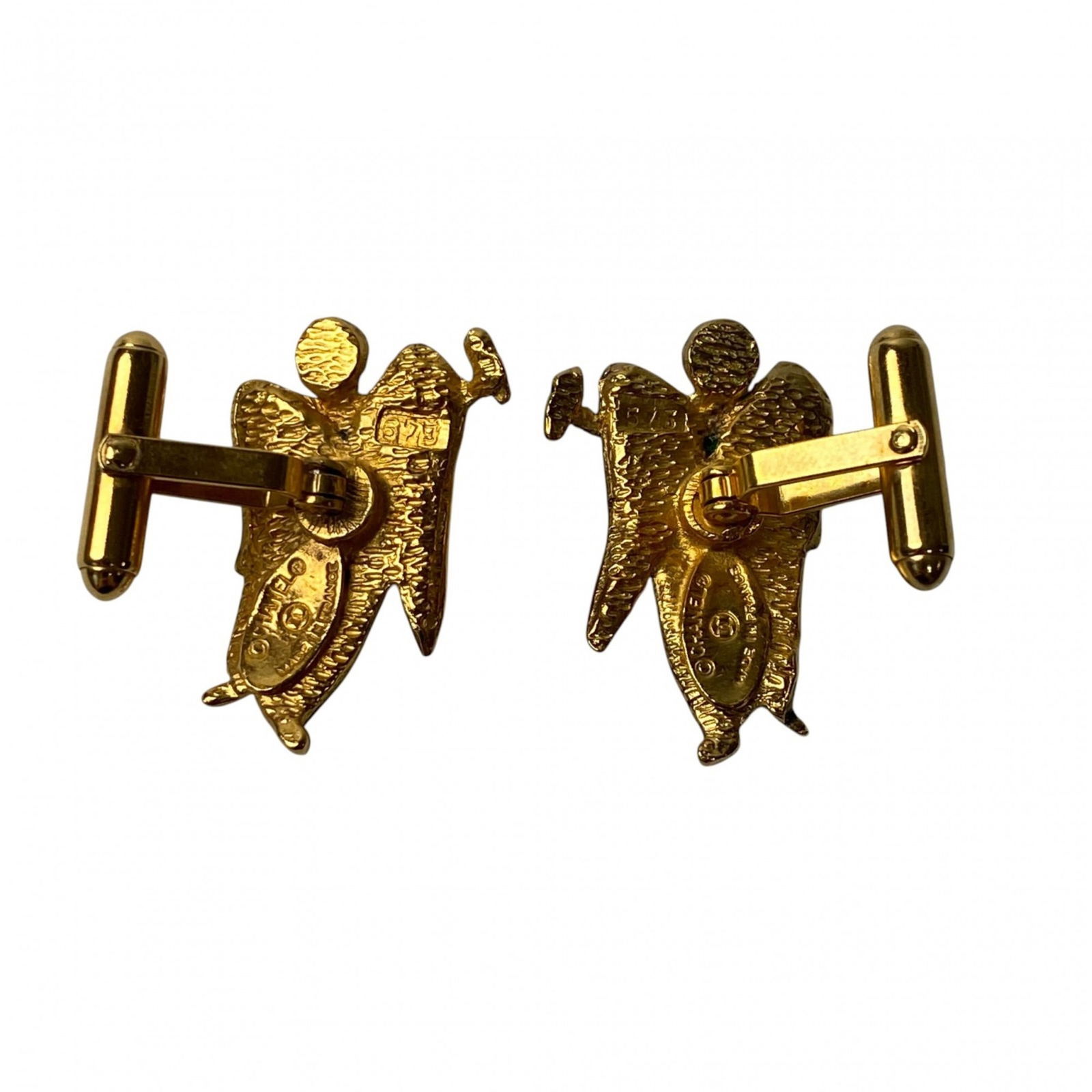 Plating Chanel Cufflinks Gold - 4