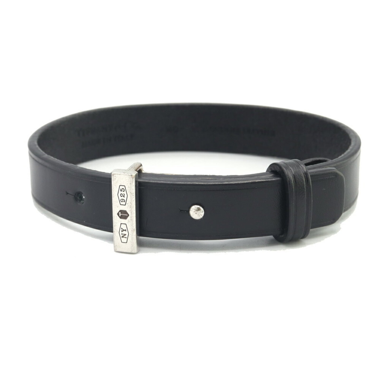 Sterling Silver 925 - Tiffany Charm Bracelet Leather: Sterling Silver 925 - Tiffany Charm Bracelet Leather This listing features Sterling Silver 925 - Tiffany Charm Bracelet Leather. Item specifics are provided below. Item Specifics: Brand: Tiffany Type: