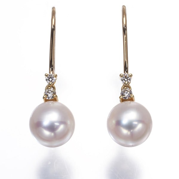Yg Mikimoto Earrings Akoya Pearl 7.5Mm Diamond Drop Hook 18K: Yg Mikimoto Earrings Akoya Pearl 7.5Mm Diamond Drop Hook 18K This listing features Yg Mikimoto Earrings Akoya Pearl 7.5Mm Diamond Drop Hook 18K. Item specifics are provided below. Item Specifics: Coun