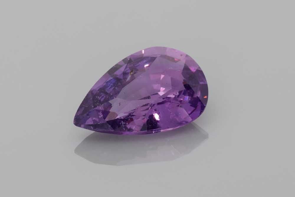 Loose Sapphire Gemstone - GIA Pear 3.11ct Purple SI: Loose Sapphire Gemstone - GIA Pear 3.11ct Purple SI This listing features Loose Sapphire Gemstone - GIA Pear 3.11ct Purple SI. Item specifics are provided below. Item Specifics: Type: Sapphire Carat: