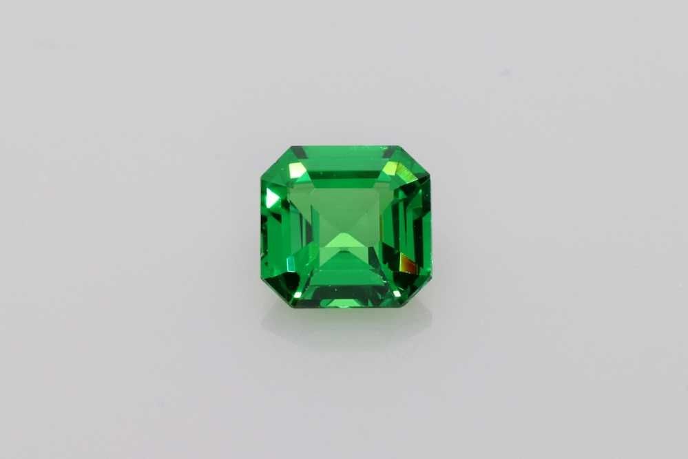 Loose Garnet Gemstone - Asscher 1.02ct Green EC (1 of 1)