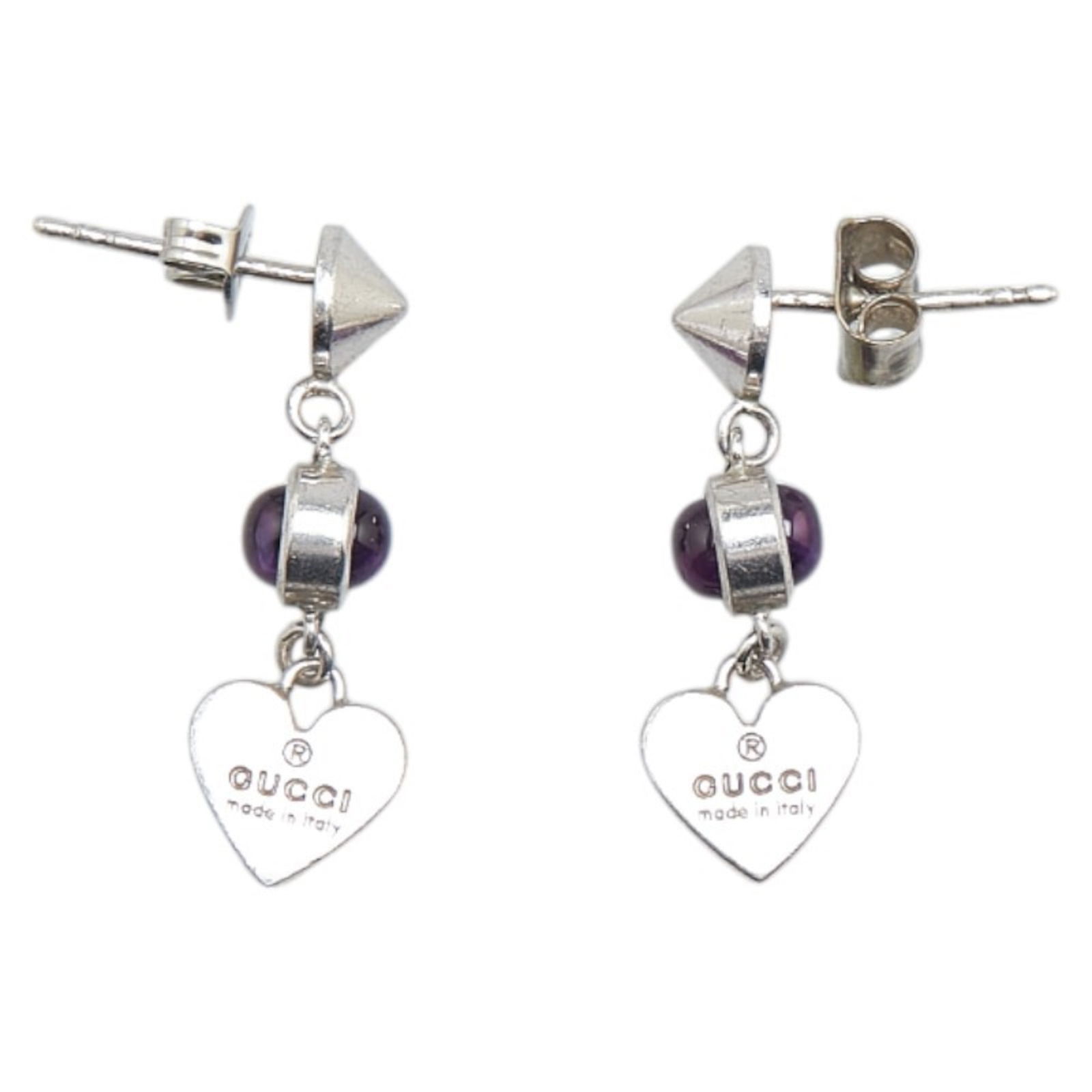 925 Gucci Stud Earrings Silver - 2