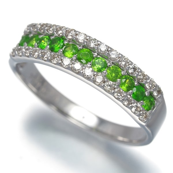 Gold Demantoid Garnet 0.30Ct Diamond 0.24Ct Ring 18K 750 White: Gold Demantoid Garnet 0.30Ct Diamond 0.24Ct Ring 18K 750 White This listing features Gold Demantoid Garnet 0.30Ct Diamond 0.24Ct Ring 18K 750 White. Item specifics are provided below. Item Specifics: