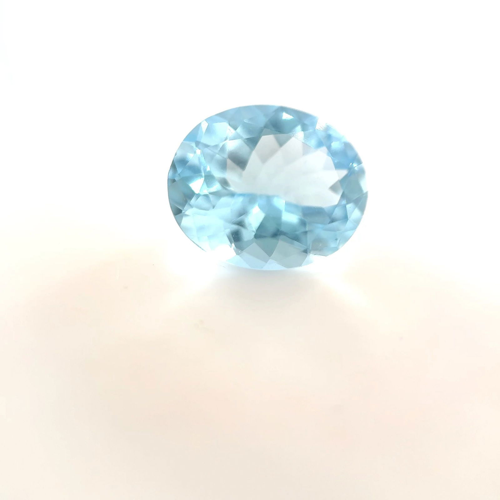 Loose Aquamarine Gemstone - Oval 3.01ct Blue EC (1 of 1)