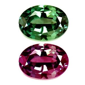 Loose Alexandrite Gemstone - GIA Oval 1.09ct Green EC (1 of 1)