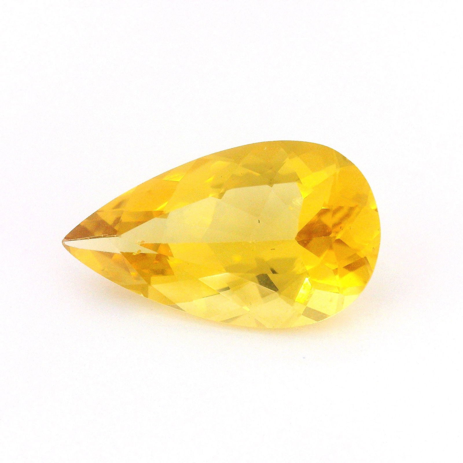 Loose Heliodor Gemstone - GSI Pear 4.98ct Yellow EC (1 of 1)