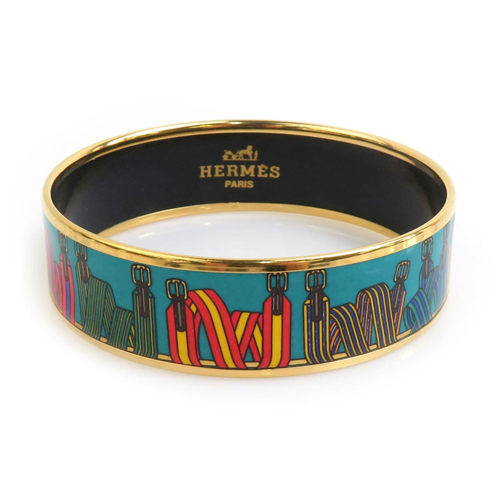 Metal - Hermes Bangle Enamel: Metal - Hermes Bangle Enamel This listing features Metal - Hermes Bangle Enamel. Item specifics are provided below. Item Specifics: Brand: Hermes Type: Bangle Gender: Women Material: Enamel, Metal Col