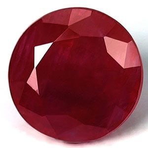 Loose Ruby Gemstone - GIA Round 1.49ct Red SI (1 of 1)