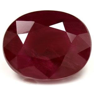 Loose Ruby Gemstone - GIA Oval 3.77ct Red SI (1 of 1)